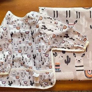 High Chair Spill Mat & Bib